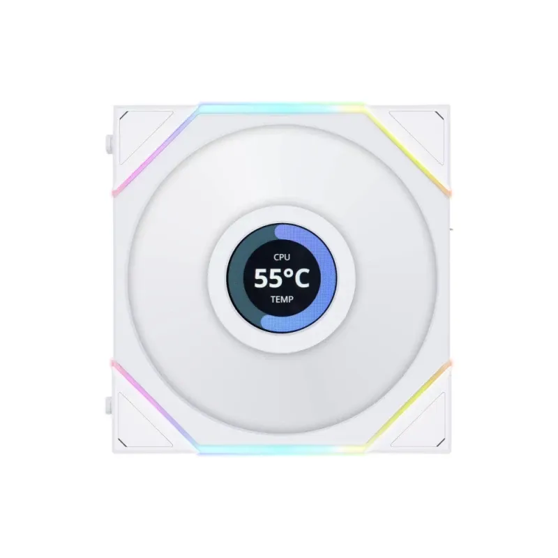 Ventoinha Lian Li UNI TL LCD Reverse Series Branco 120mm
