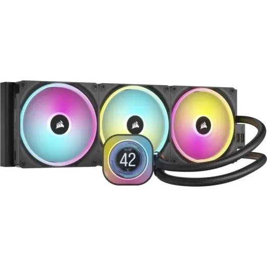 Water Cooler Corsair CPU iCUE LINK H170i LCD 420mm Preto