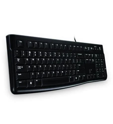 Teclado de membrana Logitech K120 Layout CH silencioso resistente a salpicos