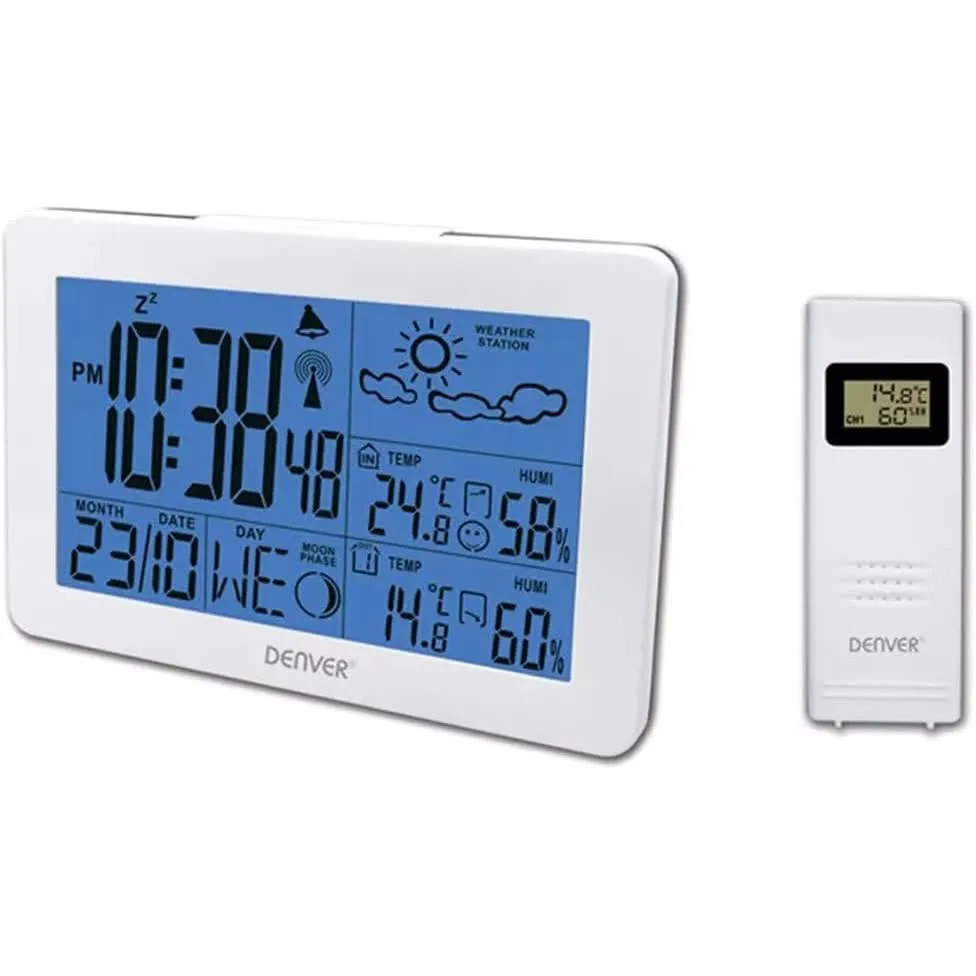 Estação Meteorológica Multifunções Denver Electronics Ws-530 Branco
