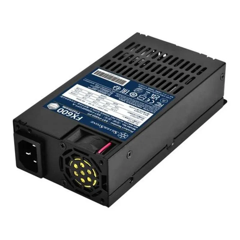 Fonte de Alimentação SilverStone FX600 Platinum 600W 80 Plus Platinum Flex ATX ativa