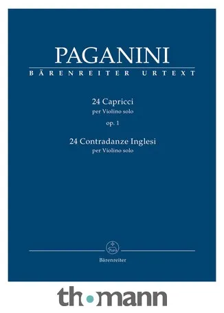 Bärenreiter Paganini 24 Capricci Violin