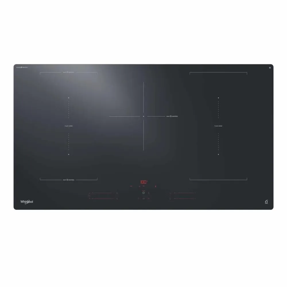 Placa de Indução Whirlpool 5 Zonas 11000W Preta - WEX9024DCFF2