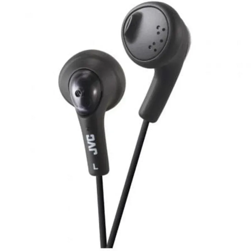 Auriculares JVC HA-F160-B-E com cabo jack 3,5mm reforço de graves ergonómicos preto
