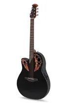 Ovation Celebrity CE44L-5 Black Esquerdina