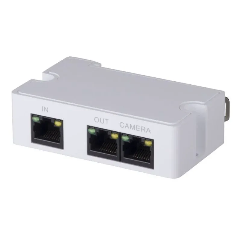 Dahua Technology PFT1300 Transmissor de Rede PoE Passivo Compacto para Até 3 Câmaras IP Máx.300m