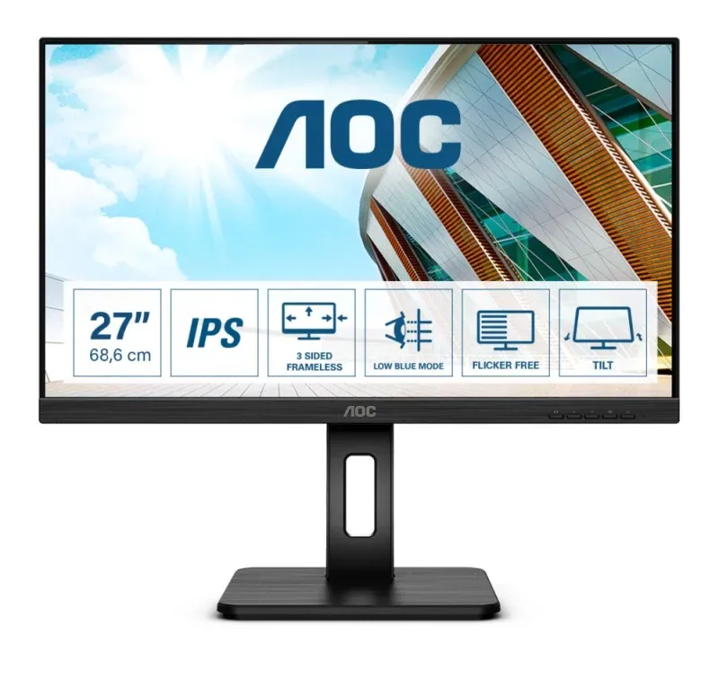 Monitor AOC - 27" Full HD IPS / 75Hz / 4ms - 27P2Q