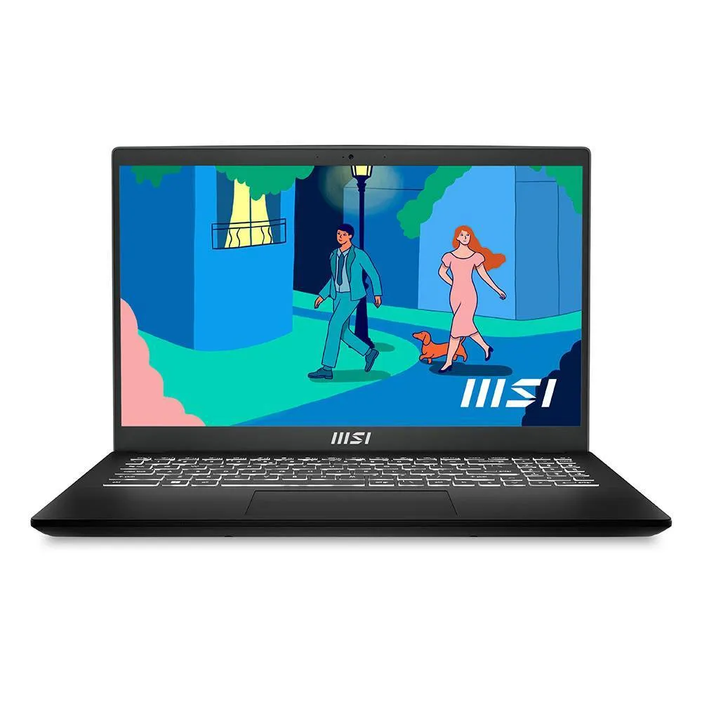 Portátil MSI 15.6 Modern 15 B7M-212PT Classic Black