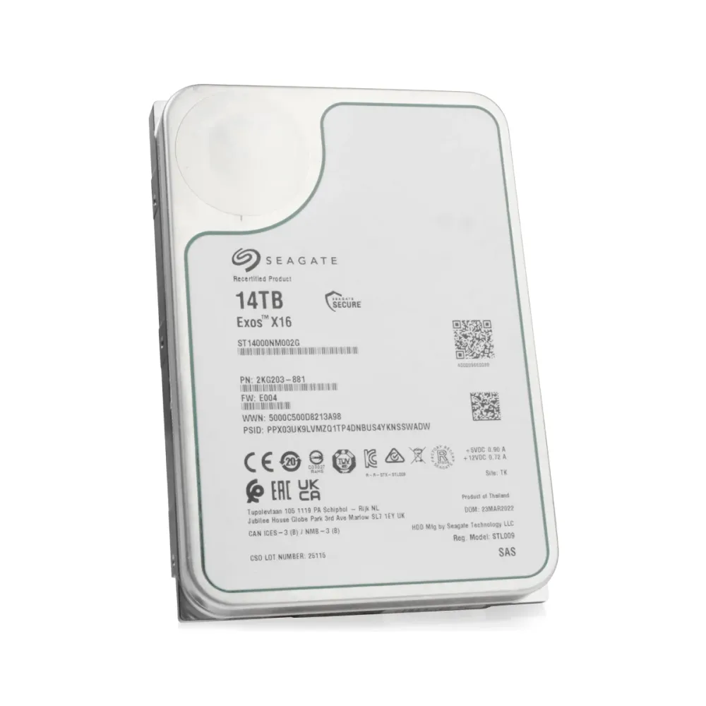 Disco Rídigo 3.5" Seagate Exos 14TB 7200RPM