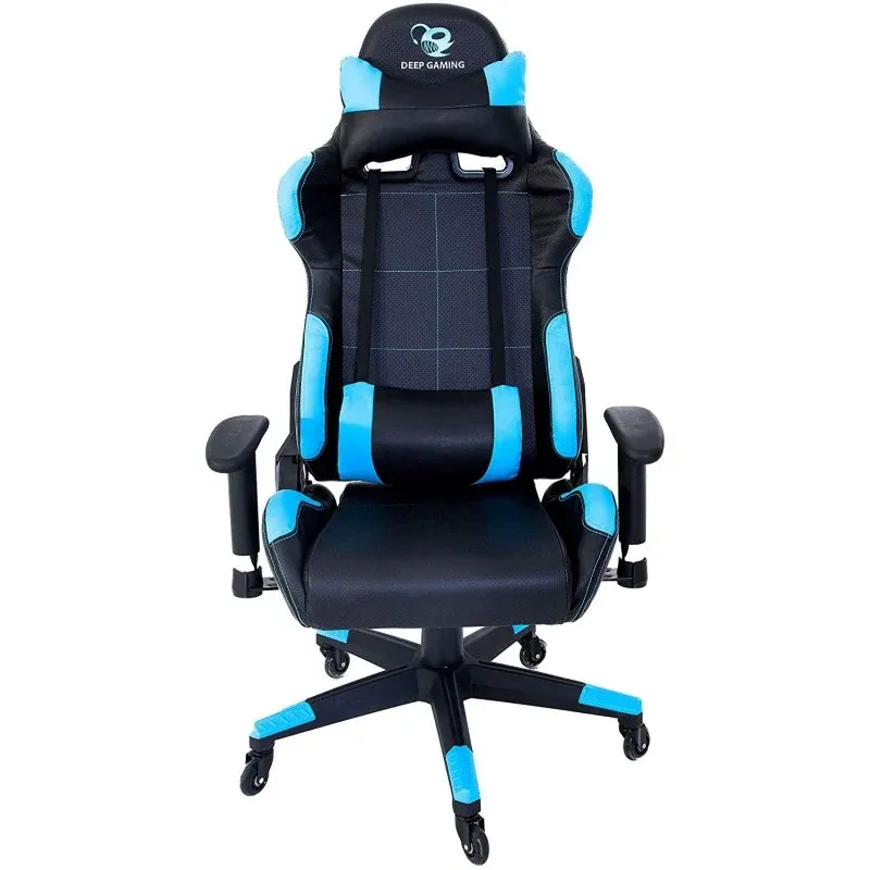CoolBox DeepGaming DeepCommand Cadeira Gaming Preta/Azul