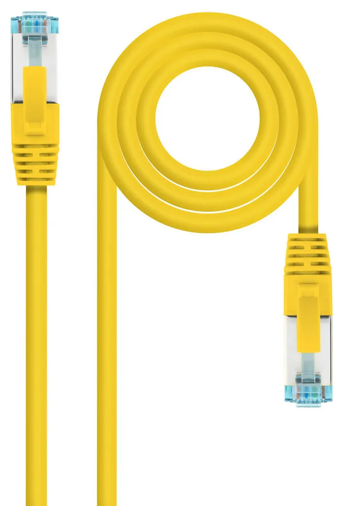 Cabo de Rede Nanocable RJ45 LSZH CAT.7 600MHZ SFTP AWG26 25 CM Amarelo