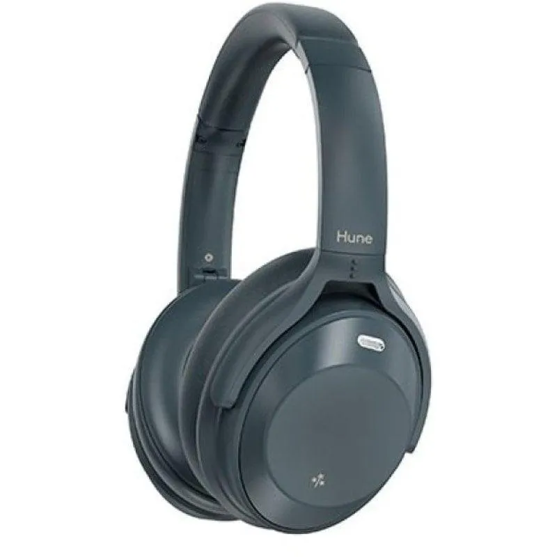 Auriculares Hune Eco Fauna Bluetooth 5.3 com Cancelamento de Ruído Híbrido, 50h, IPX4, Dobráveis Cinza