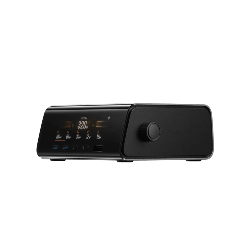 Carregador EcoFlow Rapid Pro 5 Portas 320W GaN