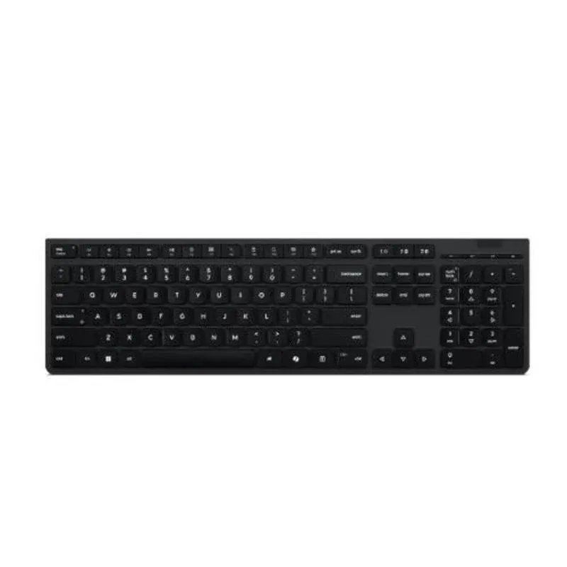 Teclado Lenovo sem fios Layout ES recarregável Bluetooth compacto