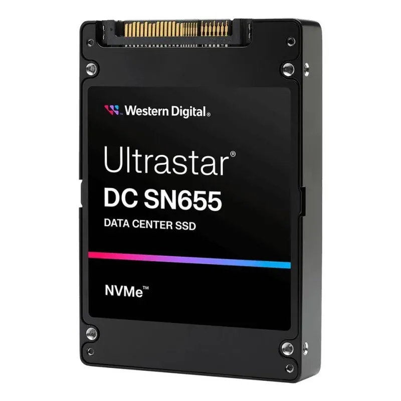 Disco Rígido Disco Duro Western Digital Ultrastar DC SN655 15,3TB SSD U.3 6800MB/s Encriptação