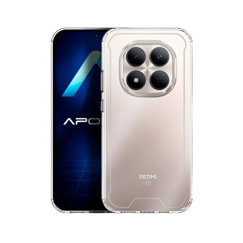 Capa Silicone Reforçado Apokin Xiaomi Redmi Note 15 Pro Plus Transparente