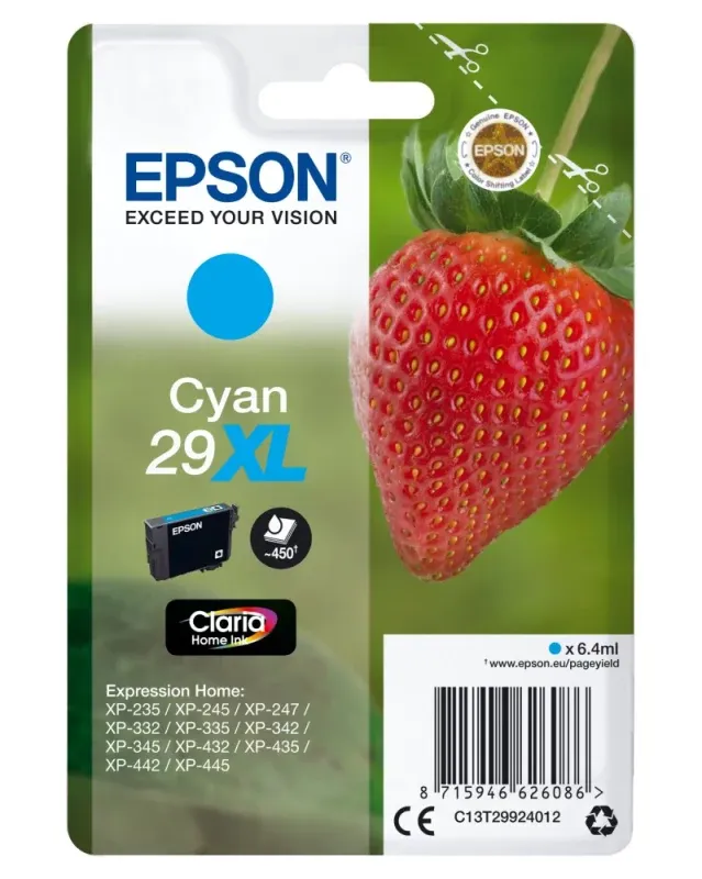 Tinteiro Singlepack Azul 29XL Claria Home Ink