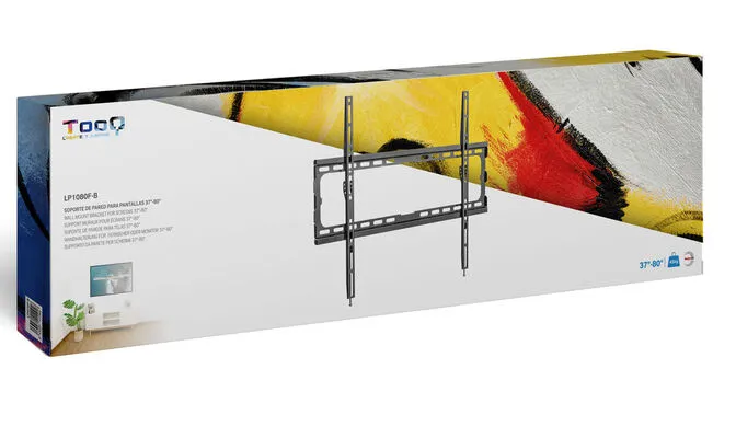 Suporte de Parede Tooq 37" a 80" Max. 45Kg Preto