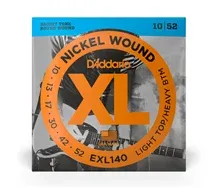 Jogo cordas guitarra elétrica D'Addario EXL140 010-052
