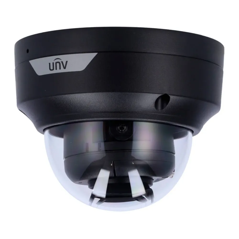 Câmara de Segurança IP Uniview Easy Dome PoE 4MP 2.8mm IP67 ColorHunter Preta - IPC3524LE-ADF28K-WP-BLACK