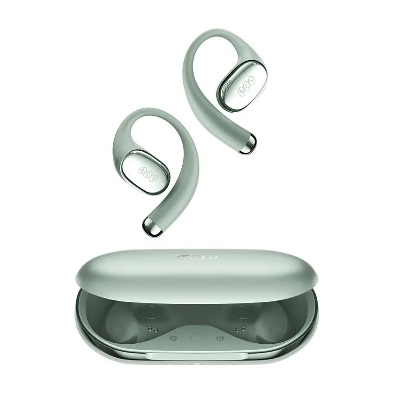 Auriculares QCY Crossky R70 sem fios Bluetooth TWS com cancelamento de ruído e 52 h autonomia verdes