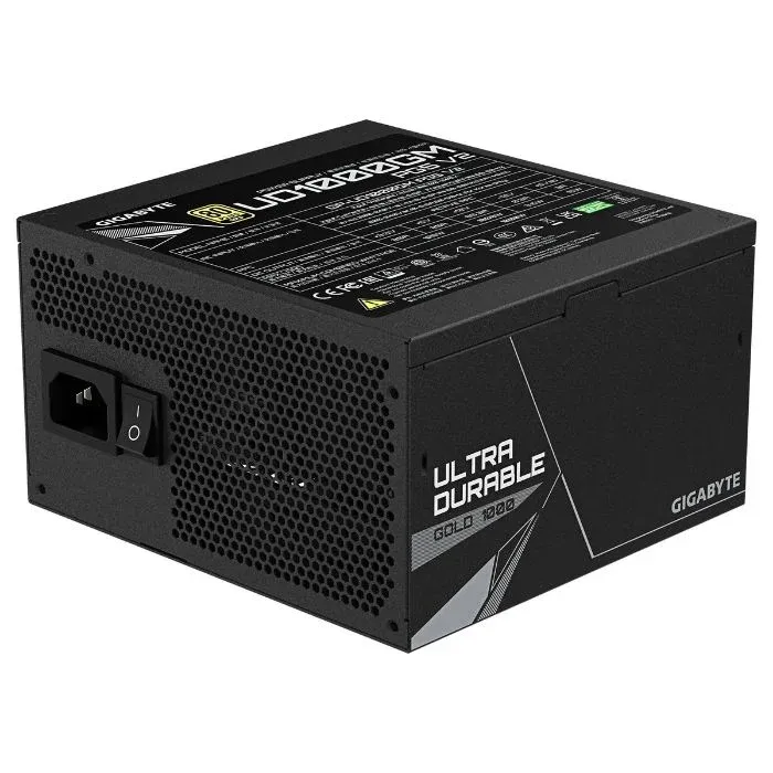 Fonte Gigabyte GP-UD1000GM PG5 V2 1000W 80Plus Gold Modular Preta
