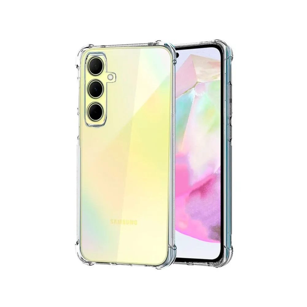 Capa Silicone Reforçado Samsung Galaxy A35 5G Transparente