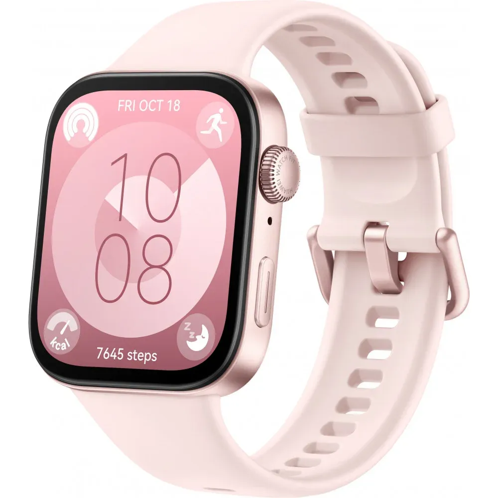 Smartwatch Huawei WATCH Fit 3 1.82" AMOLED Digital Ecrã táctil Rosa Wi-Fi GPS