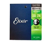 Jogo cordas guitarra elétrica Elixir Optiweb 19062 Light 8 cordas 010-074