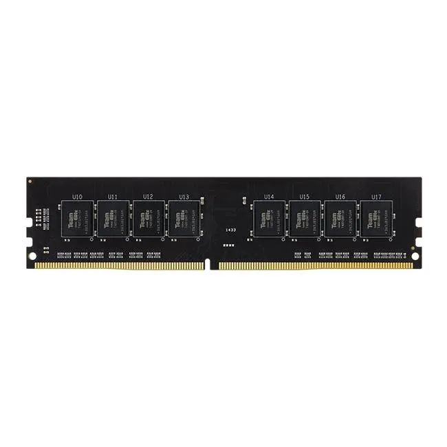 Memória RAM UDIMM TEAMGROUP Elite 32GB (1x32GB) DDR4-3200MHz CL22 (22-22-22-52) 1.20V Preta