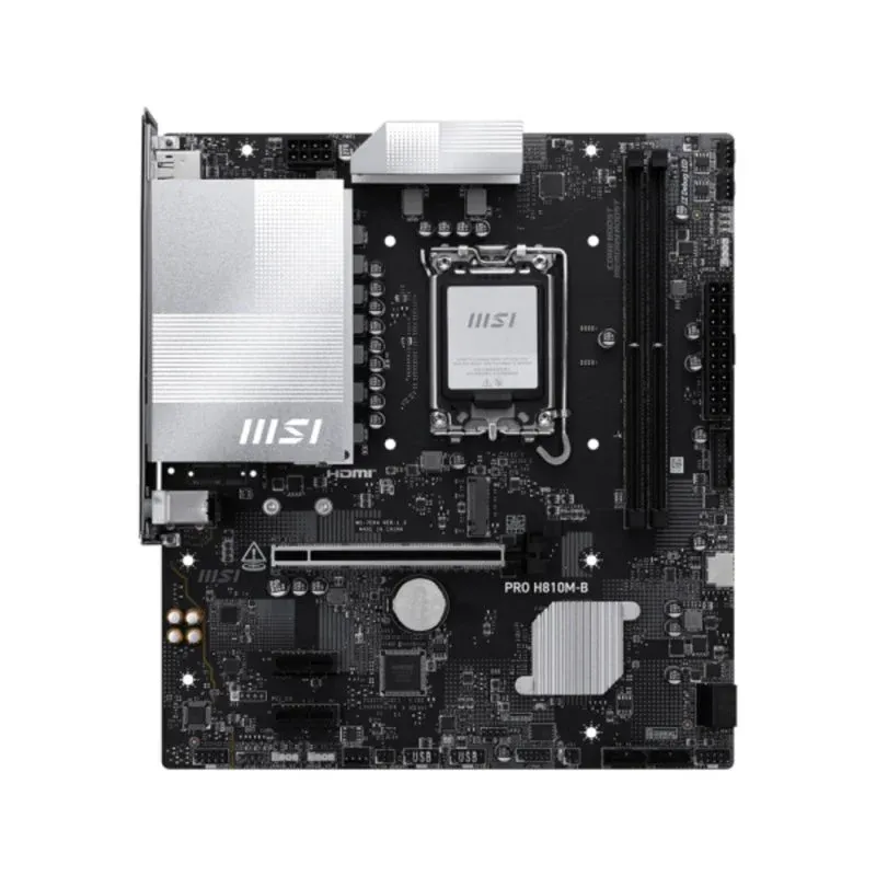 MSI PRO H810M-B Motherboard Micro-ATX H810 LGA1851 DDR5 2.5GbE M.2 SATA III