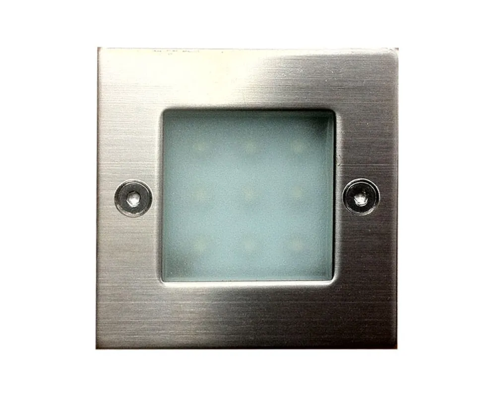 Art System 230V, 9x5mm LED, 0.8W, IP54, ALU, branco frio 71X71X51mm