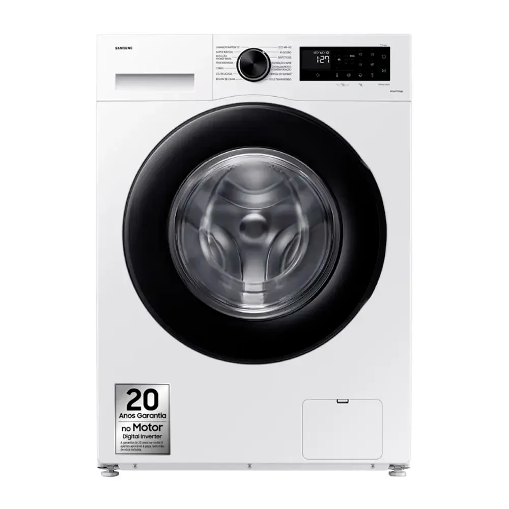 Máquina de Lavar Roupa de Livre Instalação Samsung AI Eco Bubble WW10FG5U34AEEP 10Kg 1351RPM A Branca