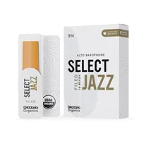 Palheta Sax Alto 3M D'Addario Organic Select Jazz Filed Cx 10-Un
