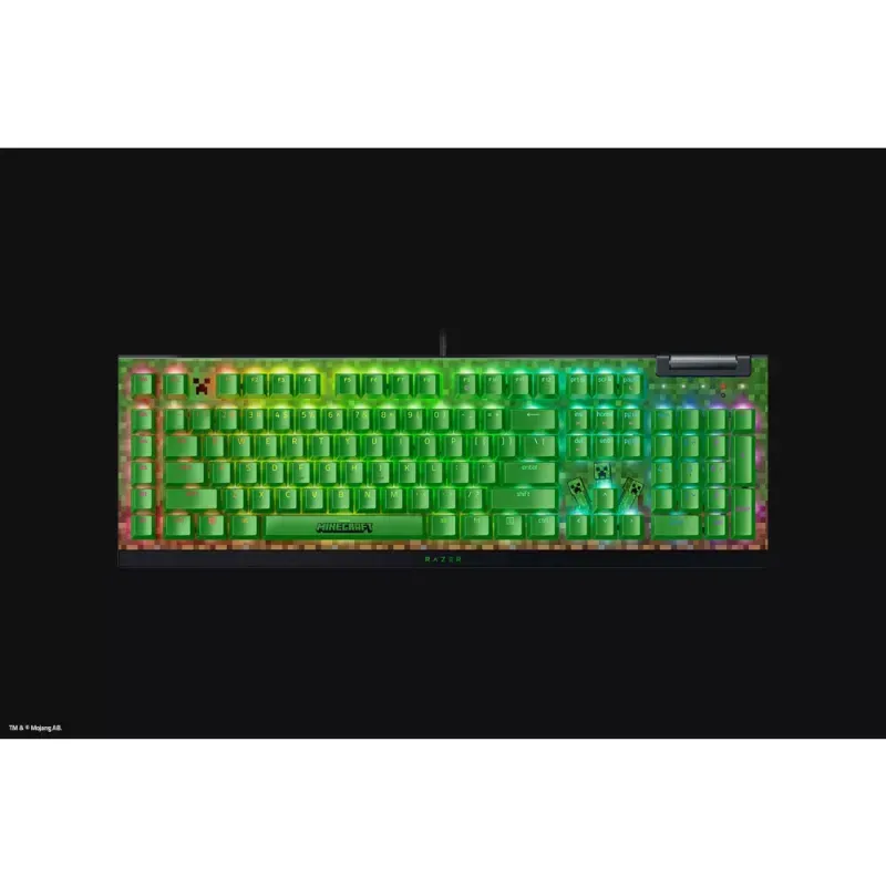 Teclado BlackWidow V4 X (Green Switch) - Minecraft Ed. - US Layout