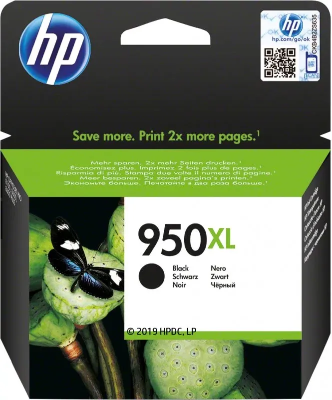 HP 950XL original Ink cartridge CN045AE BGY black high capacity 2.300 pages 1-pack Officejet