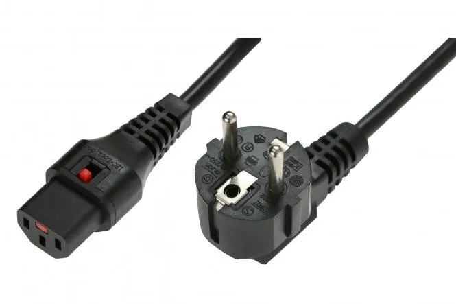Cabo de Alimentação Schuko/IEC C13 Reto M/F 5m Preto com IEC-EL269S
