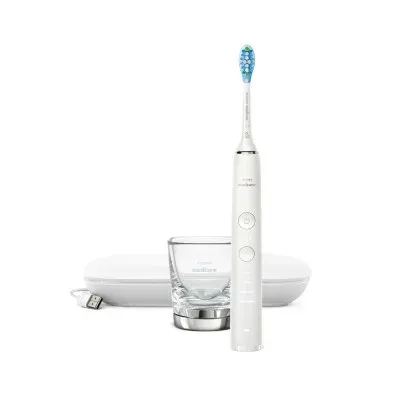 Escova de Dentes Elétrica Philips DiamondClean 9000 Branca - HX9911/27