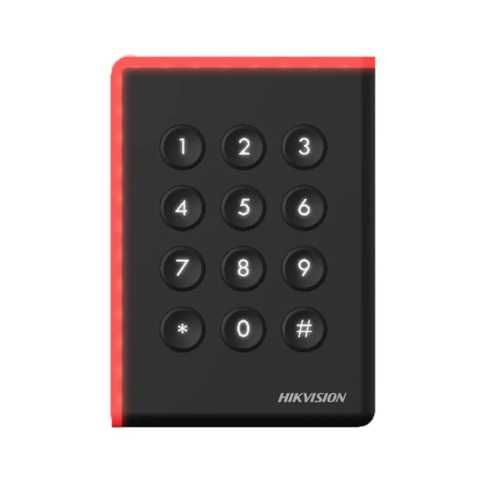 Controlo de Acesso Hikvision DS-K1108ADK Leitor de Cartão MF DESFire e PIN
