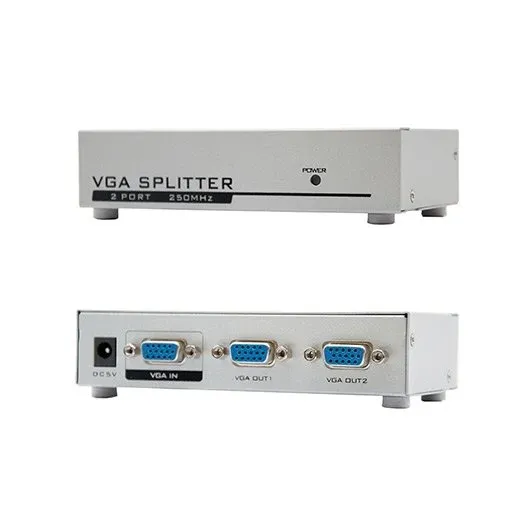 Distribuidor Vga Nanocable 1 Entrada 2 Saídas C/ Alimentação