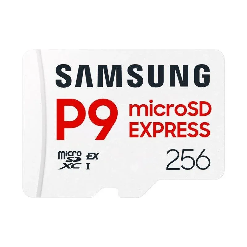 Cartão microSD Samsung P9 Express MB-MK256T 256GB 800MB/s U3 V30 A1 Branco