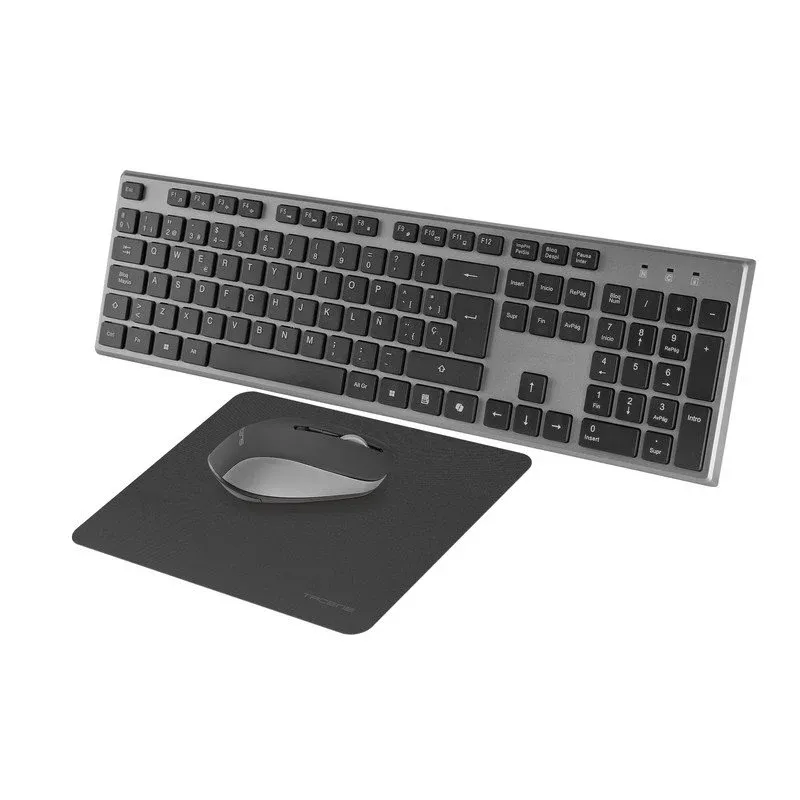 Tacens Zenith Combo Wireless 3 em 1 Duallink 2,4 GHz Teclado de membrana Rato óptico Inglês Preto