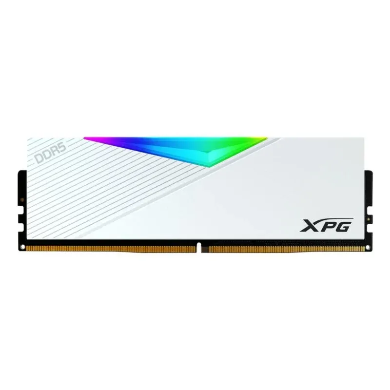 Memória RAM ADATA LANCER RGB 16GB 1x16GB DDR5 7200MHz CL34 AMD EXPO Branco