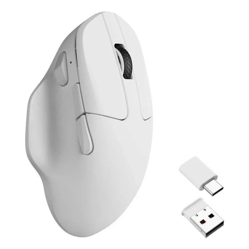 Keychron M7-A3 Rato Ergonómico Ultra-leve Sem Fios 26000 DPI Branco