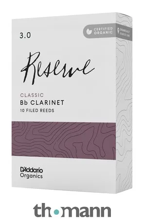 DAddario Woodwinds Organic Reserve Cl. CLAR 3.0