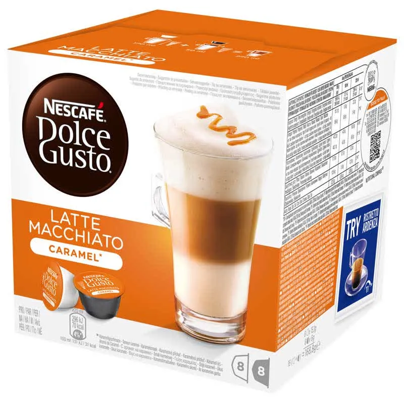 Cápsulas Dolce G. 12422409 Latte Macch. Caramelo 16C