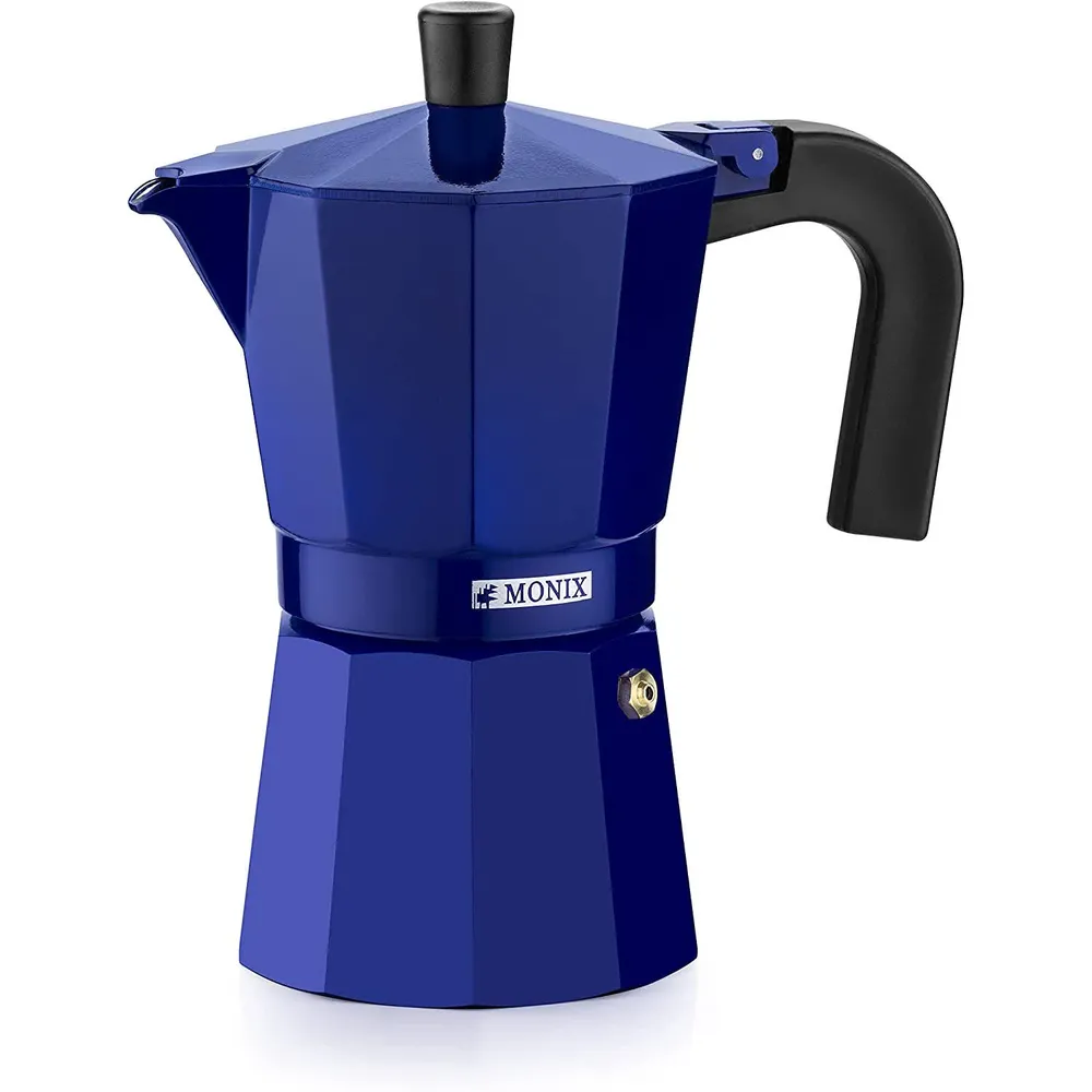 Cafeteira Italiana Monix 6T Alumínio Cobalto