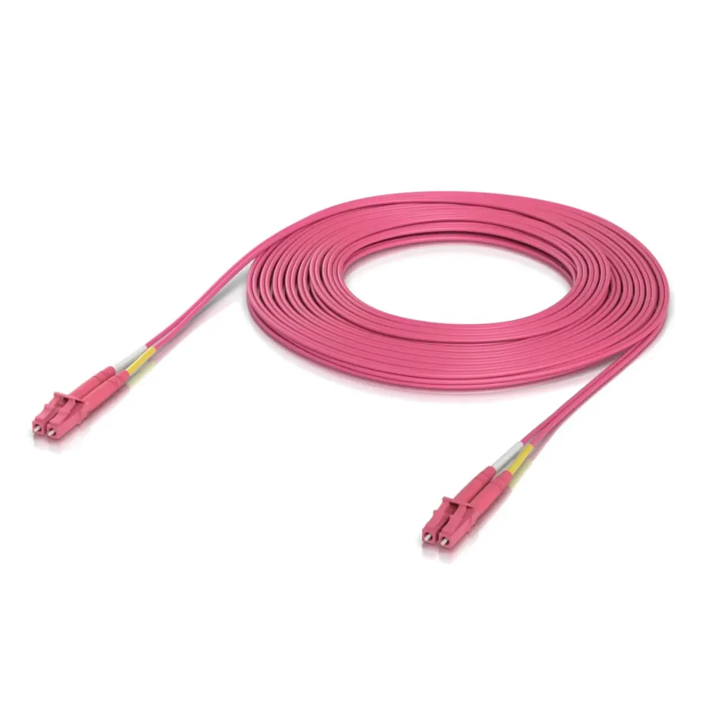Cabo de Fibra Óptica Ubiquiti OM4 Duplex LC UPC 1M (10 Unidades)
