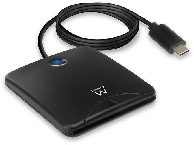 Leitor de Cartões de Cidadão Ewent USB Tipo C Preto