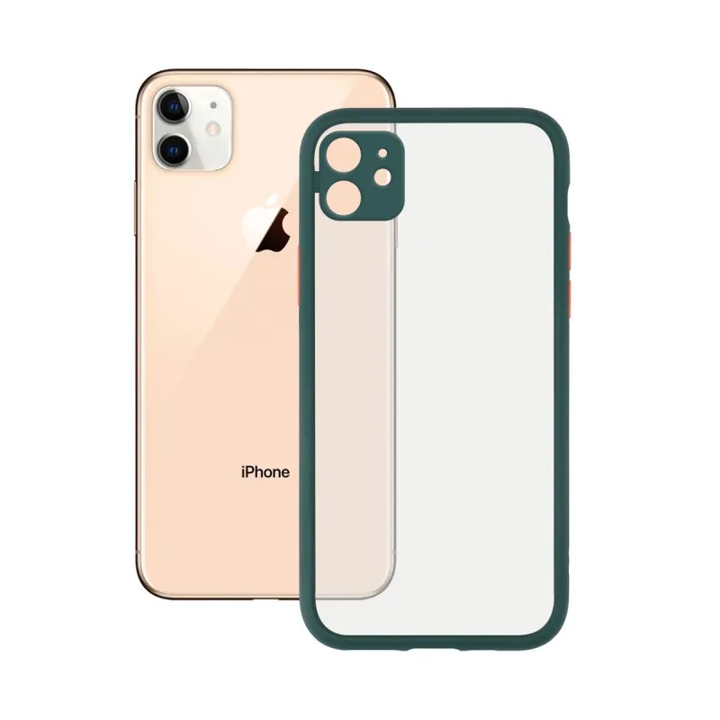 Ksix Capa Duo Soft Verde para iPhone 12 Mini